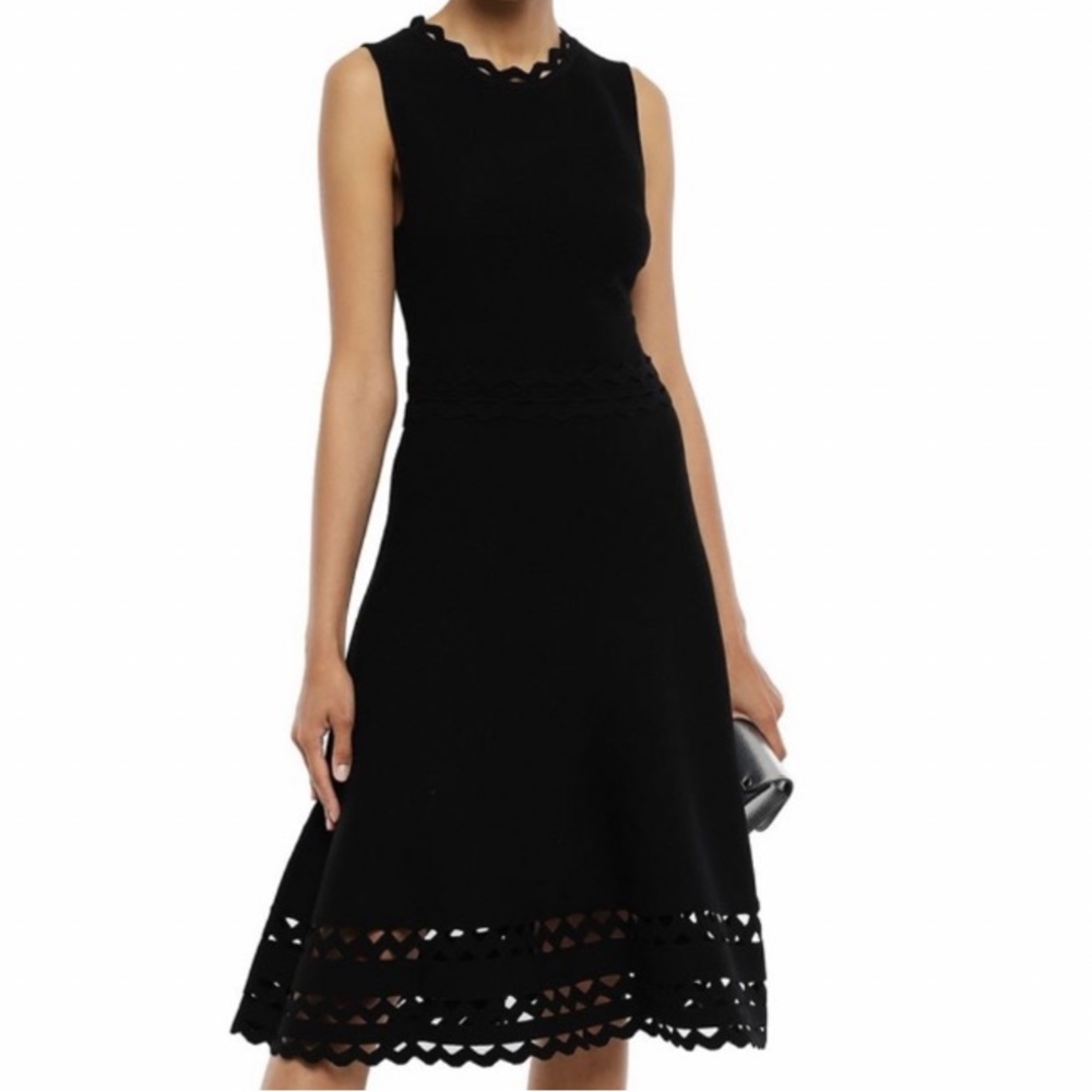Kate Spade Ribbed cutout knit midi dress size S